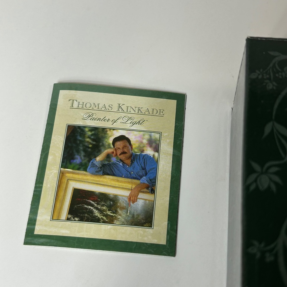 Thomas Kinkade Spring Gate Night Light Ornate Gold Frame Hearth Home 1998 - Picture 7 of 10